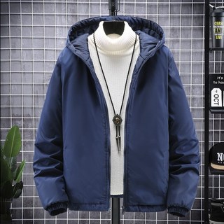 阿堯的店 厚款 薄款 連帽防風外套 厚外套 鋪棉外套 連帽風衣 防風外套 騎士風衣 防風夾克【665】