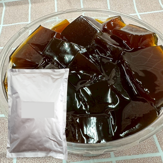 蜜豆子 咖啡凍粉 6倍高倍數 1KG 商用家庭用 咖啡凍 紅茶凍粉 茶凍, 1個, 咖啡風味凍粉-200g