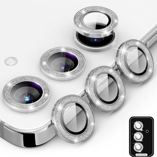 合金鏡頭膜 定位神器 適用於 三星 A16 A15 A13 A25 A35 A55 A54 A24, 定位閃粉鏡頭-銀色,三星A14, 1個
