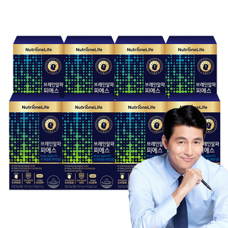 [무료배송/오늘출발] 뉴트리원 브레인알파피에스 대두유래 인지력 개선 세트 구성, 8개, 30정