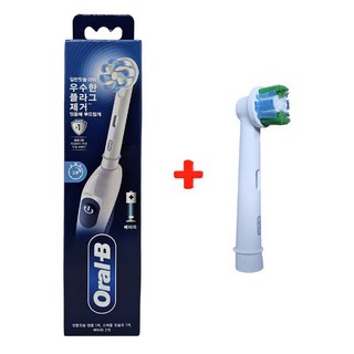 배터리 전동칫솔 DB5010 + 추가칫솔모1개(EB20) 2분알림 타이머, 1개, 화이트, DB5010+추가모1개