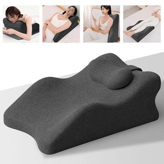 루무 다리베개 다기능 베개 패드 다리 올림 쿠션 다기능 엎드려 자는 베개 발돋움 핸드폰놀이, 진 그레이, 1개