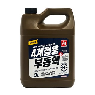 에이원 4계절용 부동액 파란색, 3L, 1개