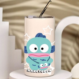 背漢頓包冰壩杯不鏽鋼吸管杯，兩用帶蓋保溫杯，金屬不銹鋼冰霸杯，環保飲料杯, YY510背漢頓包,-咖啡杯600ml, 1個