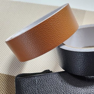 오베이요 가죽 리폼 테이프 소파 보수 스티커, 브라운