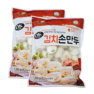 아무때나 먹기 좋은 맛있는 김치손만두 푸드짱, 2개, 1.2kg