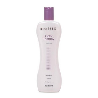 BioSilk 컬러 테라피 샴푸 헤어 컬러를 벗겨내지 않고 부드럽게 클렌징 클렌징 중 색상 보호 황산염 파라벤 및 동물 실험 없음 355ml12온스 133949