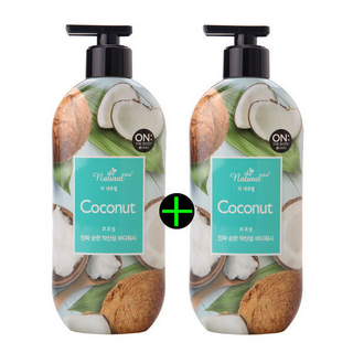 온더바디 더내추럴 코코넛 바디워시 1000g (500g ), 1kg, 2개