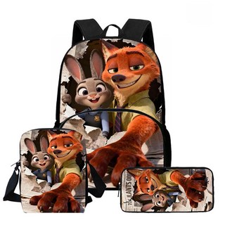 Zootopia 2 瘋狂動物城2 超大容量高清圖案學生書包套裝, 3PKWZA2024