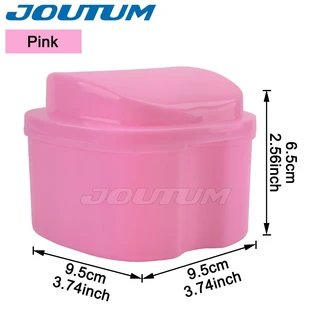 마그네 치과 기 보관 상자 치열 틀니 리테이너 컨테이너 구강 부분 치아 가새 마우스 가드, 03 Pink