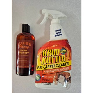 美國製 Leather Honey 皮革保養液 及 樂立恩 地毯沙發窗簾去汙噴霧式酵素清潔劑, 1個