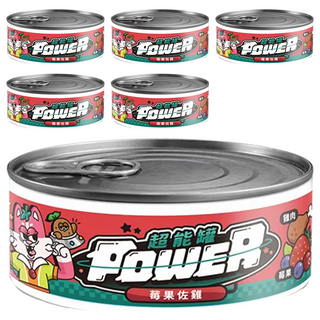 COUCH POTATO Power 超能貓咪主食罐, 莓果佐雞, 80g, 6罐
