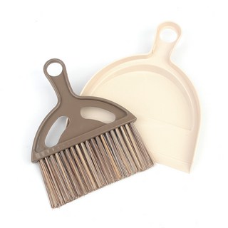 미니 한 손 빗자루 차량용 초등학교 준비물 지우개 가루 책상 고양이 모래 청소, 1개