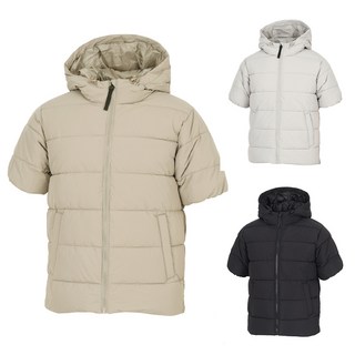 [김영주골프] 겨울 후드 경량 스윙 반팔패딩 커풀룩 남성 골프 패딩점퍼 DPWMJP26