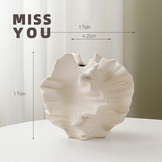 歐式素燒白色陶瓷花瓶磨砂質感水培幹花插家居裝飾擺件禮品工藝品－, 幻境磨砂（大）