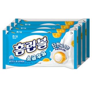 HAITAI 海太 韓式鬆軟小泡芙 鹽牛奶口味, 4個, 41g