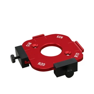 문짝지그 2개 4IN 목공 라우터 템플릿 키트 알루미늄 R0R50 코너 포 도구 DIY용, 03 R0 R5 R20 R25