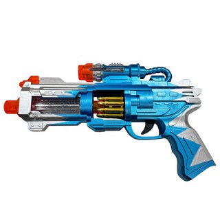 藍色聲光太空槍 兒童玩具手槍 聲光玩具槍 太空槍, 藍色, 1個