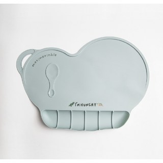 【台灣現貨】硅膠兒童餐墊 防水防油隔熱矽膠餐墊 兒童餐桌墊 寶寶吃飯墊 防污墊, 簡約恐龍, 1個