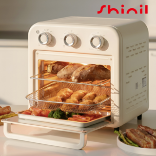 [26년 신상품] 신일 듀얼히팅 에어프라이어 오븐형 15L 대용량 풀세트 구성, 아이보리, SOV-1155IR