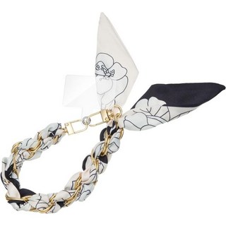 핸드백용 테더 탭 여성용 전화 체인 액세서리가 포함된 ZOEEASS 휴대폰 손목 랜야드 골드 메탈 스카프 참 스트랩, Style 1, 1개