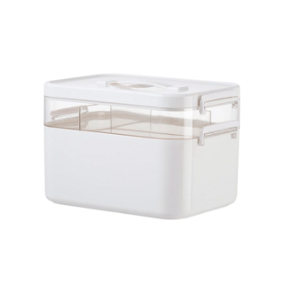 吸貓室 醫藥箱 - 手提家庭收納醫藥箱 家用急救醫療箱盒 防疫小物, 小號, 1個