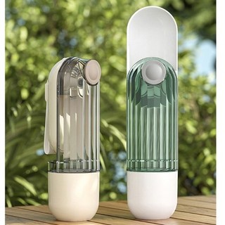 강아지 이동식 원터치 물병 1P 접이식 사료컵 애견 접이식물병 반려견산책물병 반려견산책급수, 그린