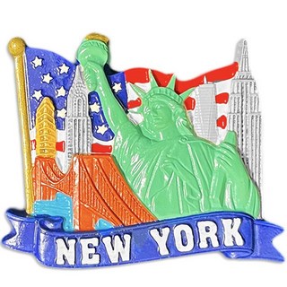 유로고 괌 하와이 런던 스위스 프라하 미국 뉴욕 영국 냉장고자석 마그넷 마그네틱, D06.뉴욕2