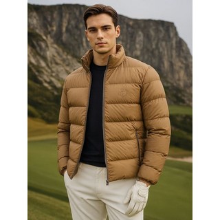 맥케이슨 남성 소프트터치 하이넥 구스다운 패딩점퍼 카멜 MCM4JD837CAM