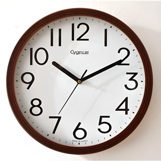 리빙스토리 시그너스 무소음 원목 벽시계