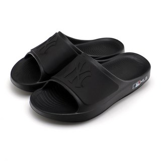 MLB 洋基彈力圓頭露營拖鞋, 280, 黑色