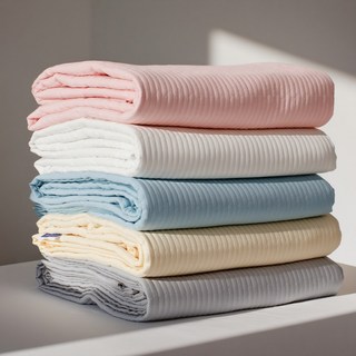 카롤샵 사계절 부드러운 고정밴드 줄누비 이불겸패드+베개커버 세트