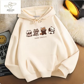 情侶款寬鬆連帽T 冬季刷毛加厚款 大尺碼保暖衛衣