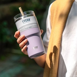 TYESO 진공 스텐 텀블러 보온보냉 대용량 (마쉬멜로우 600 / 890ml), 600ml_민트, 600ml, 1개