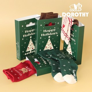 코코비도로시 크리스마스 조이 양말 패키지 선물 세트 4족