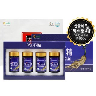 금삼홍삼조합 약도라지정 건강즙 도라지진액 240g x4병, 1박스