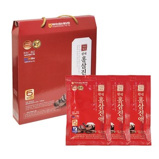 명품 황제 6년근 홍삼진액 파우치 30포세트(더새로운) 명절선물 답례품, 10세트, 70ml