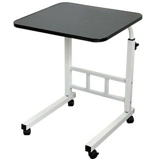 可移動升降邊桌，簡約現代床邊桌，客廳臥室適用, 黑色42x40(超取限一)