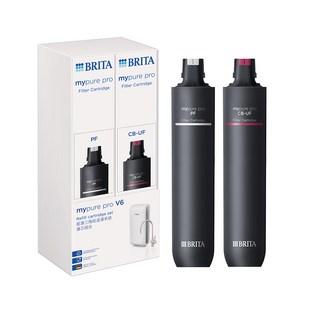 BRITA mypure pro V6 專用一年份濾心組, 2支