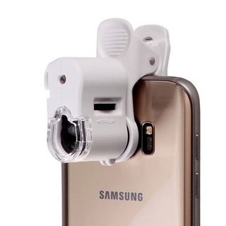 스마트폰 현미경 핸드폰 확대경 60배율 돋보기 화이트, 스마트폰현미경(화이트), 1개