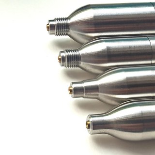 자전거 CO2 카트리지 리필 가능 3824UNF 가정용 홈브류 소다 맥주 양조 주스 볼 충전식 재사용 가능한 구명 조끼 타이어 용 스레드, 4)12g thread, 1개