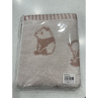 【東京速購】日本製 今治毛巾 熊貓 34x80cm 純棉柔軟親膚毛巾, 1個, 粉色