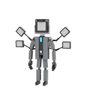 주브로 스키비디 토일렛 호환 블록 변기맨, moc1310, 1개