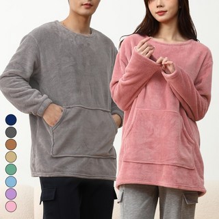 [빅스타일] D-01 극세사 오버핏 수면 티셔츠