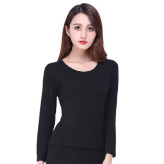 褲公主 發熱衣保暖衛生衣 大尺碼無痕長袖上衣 性感內搭保暖衣