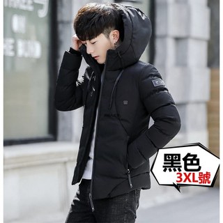 發熱外套 防寒保暖 電熱外套 智能USB加熱 防風保暖衣 機車 防風外套, 【黑色－３ＸＬ號】現貨 四區發熱, 1個