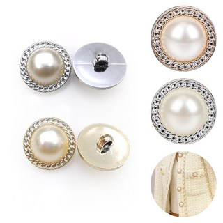 도나토르 예쁜 고급 진주알 단추10p, 10개, 골드