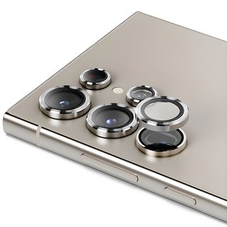 SINJIMORU AR 防眩光金屬邊框環形相機鏡頭鋼化玻璃手機螢幕保護貼套組 銀色, 1個