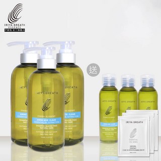 IRIYA伊麗雅植萃豐盈育髮洗髮精500ML三入(買大送小加贈試用包), 1個