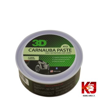 美國 3D CARNAUBA PASTE WAX 412 高清晰度汽車護理 棕櫚蠟, 1個